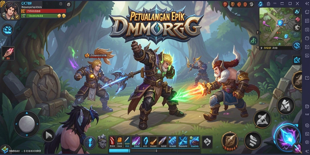 Screenshot utama CK789 menampilkan aksi seru dalam petualangan MMORPG.