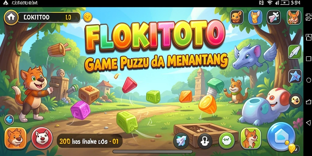 Screenshot gameplay FLOKITOTO yang menampilkan variasi teka-teki yang menarik.