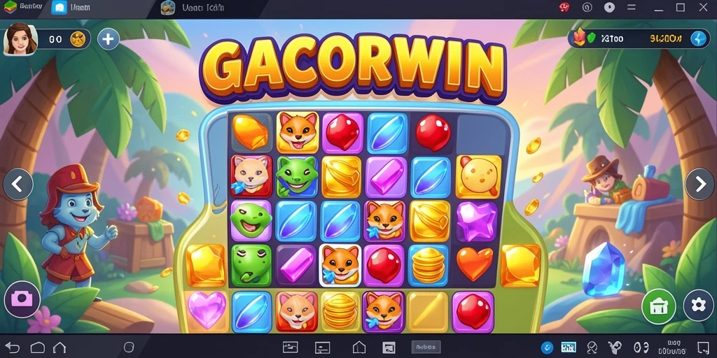 Tampilan gameplay GACORWIN yang seru dan penuh warna.