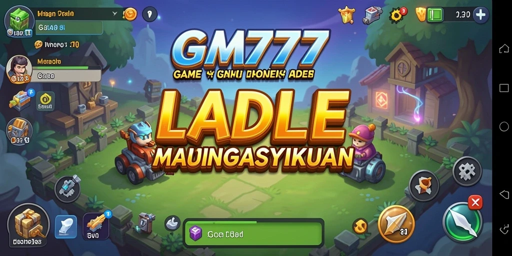 Tampilan menarik dari gameplay GM777 dengan karakter unik.
