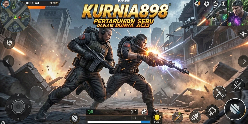 Tampilan aksi seru dari gameplay KURNIA898 yang menegangkan.