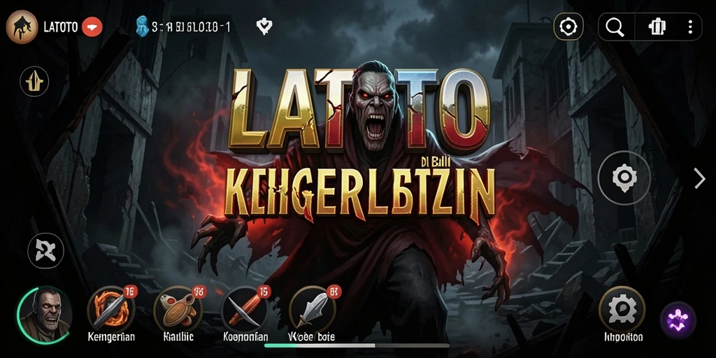 Tampilan gameplay LATOTO yang mencekam dan penuh ketegangan.