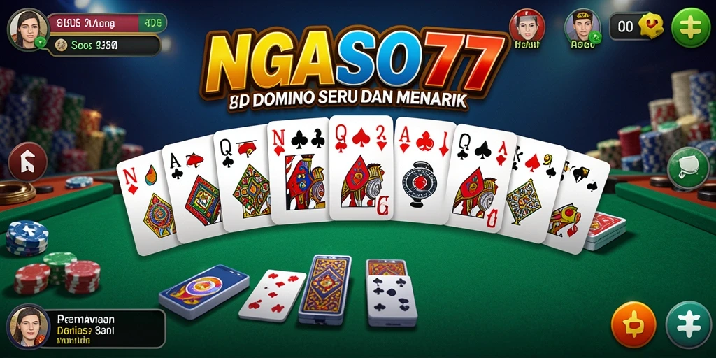 Screenshot NGASO77 menampilkan gameplay Domino yang seru dan menantang.