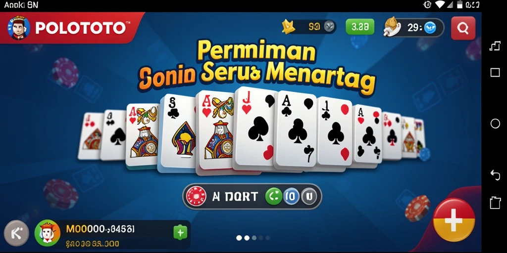 Tampilan gameplay seru dari POLOTOTO, aplikasi Domino terbaik.