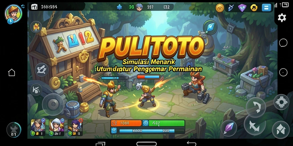 Screenshot gameplay PULITOTO menampilkan momen seru dalam simulasi.