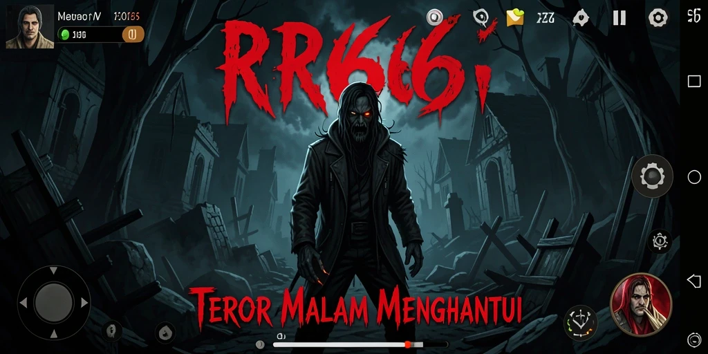 Tampilan gameplay yang menegangkan dari RR666 saat menghadapi hantu.