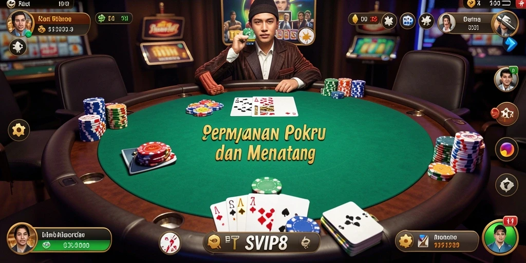 Tampilan gameplay poker yang seru di SVIP8.